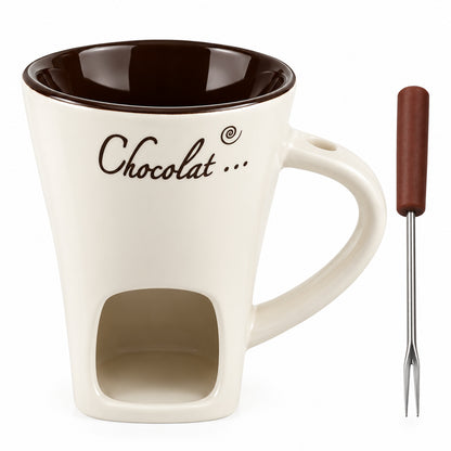 ChocoCoco blanco con tenedor